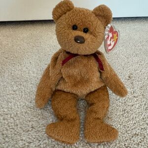 Ty Beanie Babies Bear Curly April 12, 1996